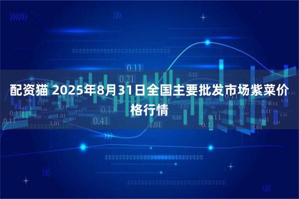配资猫 2025年8月31日全国主要批发市场紫菜价格行情