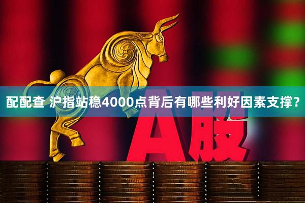 配配查 沪指站稳4000点背后有哪些利好因素支撑？